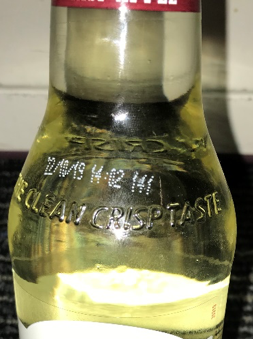 Side of a bottle